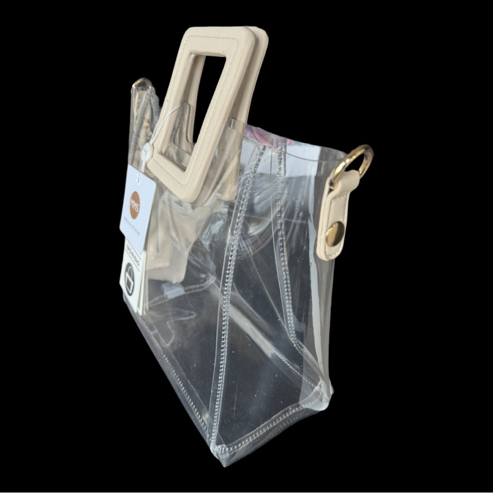 MMS Design Studio Clear Tote with Bag-in-Bag Insert - Cream - Picture 4 of 14